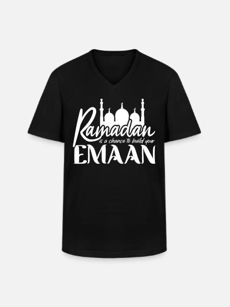 Ramadan celebration, Muslim holiday - Men's V-Neck T-Shirt - black