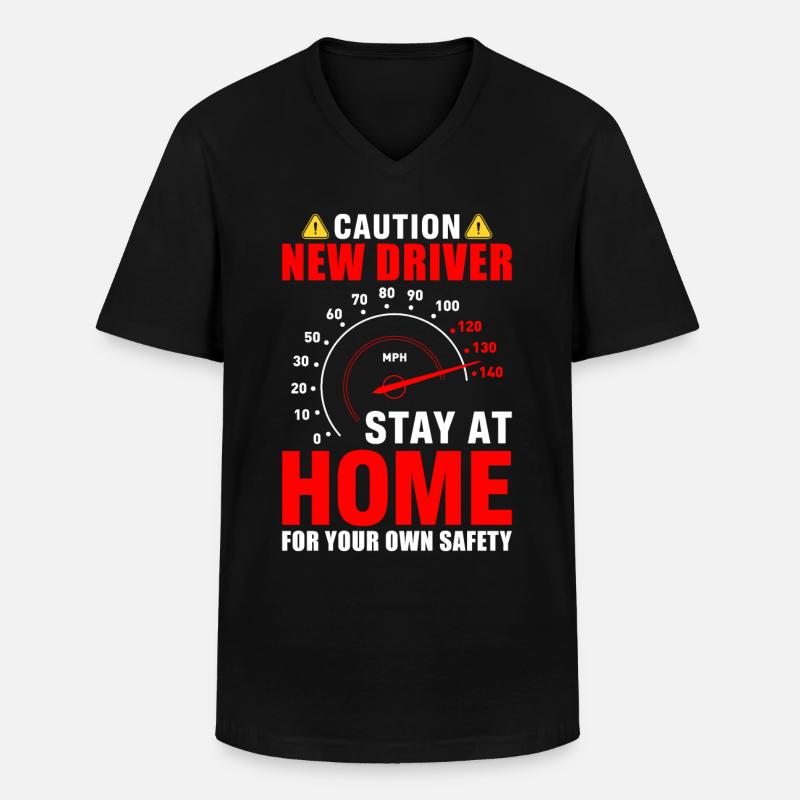Führerschein - Männer-T-Shirt mit V-Ausschnitt - Schwarz