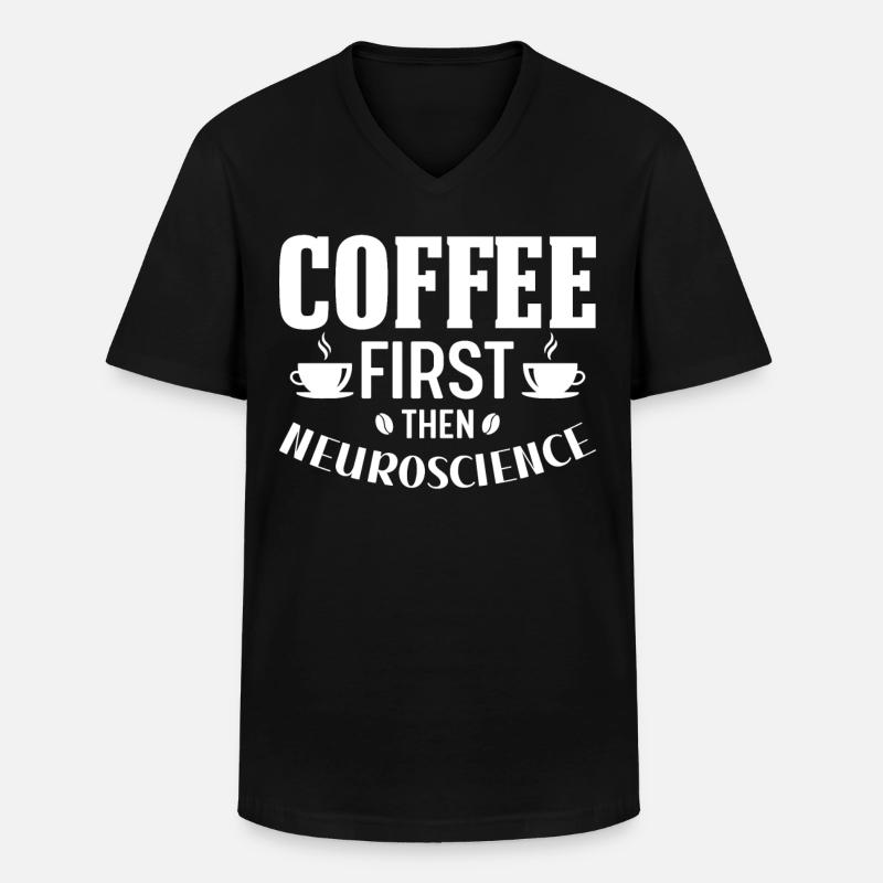 Neurowissenschaften - Männer-T-Shirt mit V-Ausschnitt - Schwarz