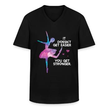 Ballett - Männer-T-Shirt mit V-Ausschnitt - Schwarz - Vorne - AI Model Male 178 dark (178cm)