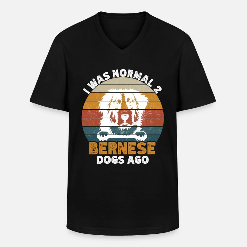 Berner - Männer-T-Shirt mit V-Ausschnitt - Schwarz