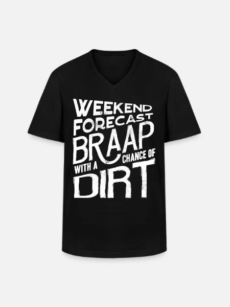 Motocross bikers - Men's V-Neck T-Shirt - black