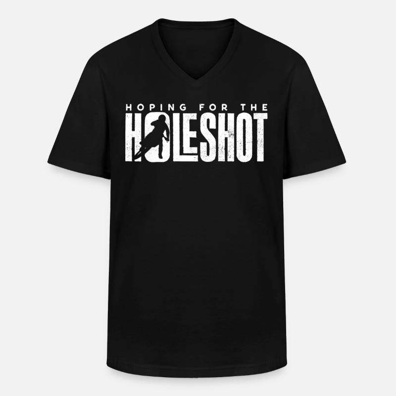 Motocross-Biker - Männer-T-Shirt mit V-Ausschnitt - Schwarz