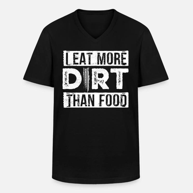 Motocross-Biker - Männer-T-Shirt mit V-Ausschnitt - Schwarz