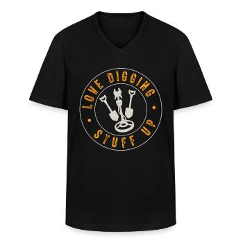 Medical Encoder Medical Programmer - Men's V-Neck T-Shirt - black - Front - AI Model Male 178 dark (178cm)