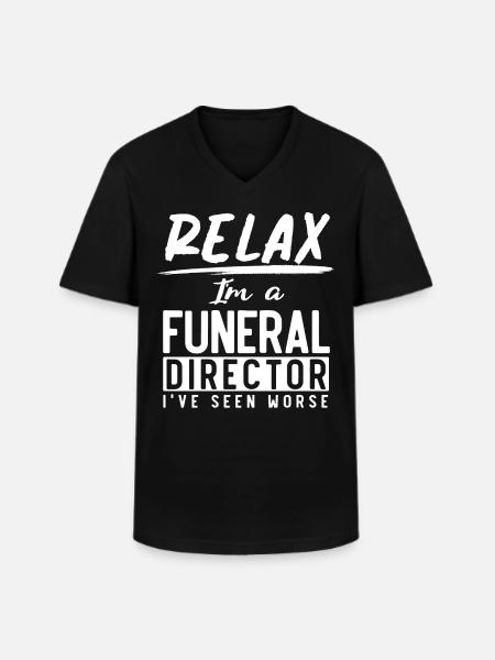 Funeral Homes, Funeral Homes - Men's V-Neck T-Shirt - black