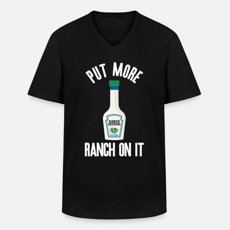 Ranch -Dressing -Ranch -Salatdressing - Männer-T-Shirt mit V-Ausschnitt - Schwarz