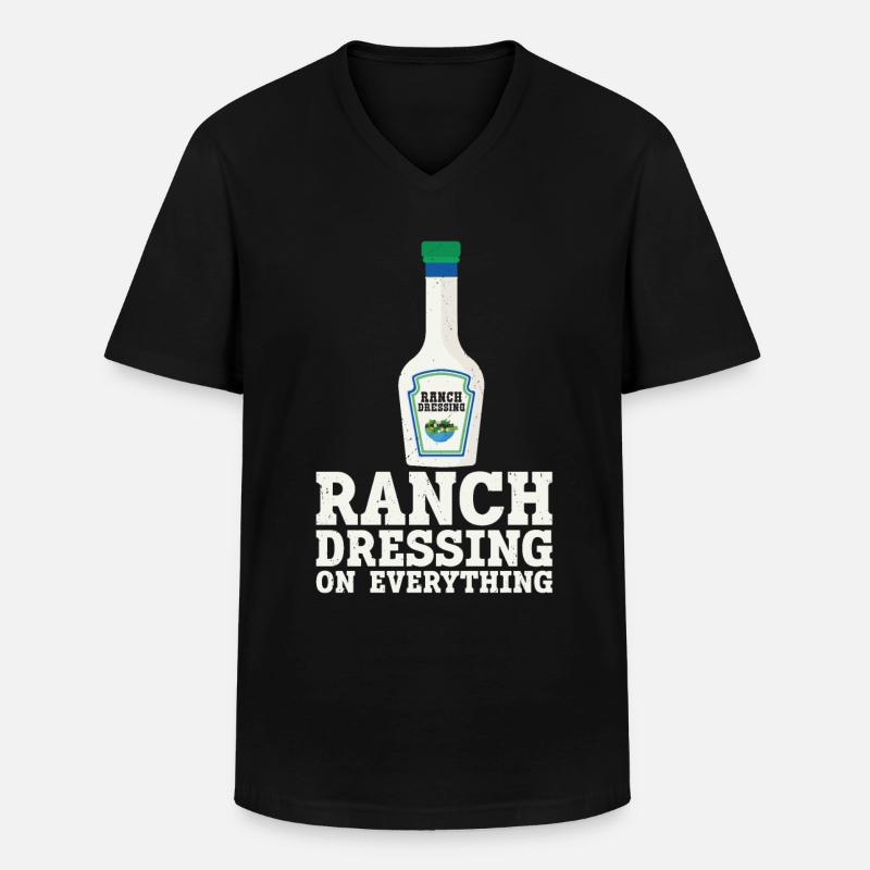 Ranch -Dressing -Ranch -Salatdressing - Männer-T-Shirt mit V-Ausschnitt - Schwarz