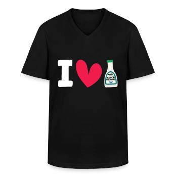 Ranch -Dressing -Ranch -Salatdressing - Männer-T-Shirt mit V-Ausschnitt - Schwarz - Vorne - AI Model Male 178 dark (178cm)