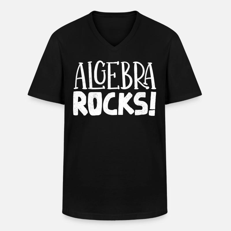 Algebra, Analysis, Science, Mathematics - Men's V-Neck T-Shirt - black