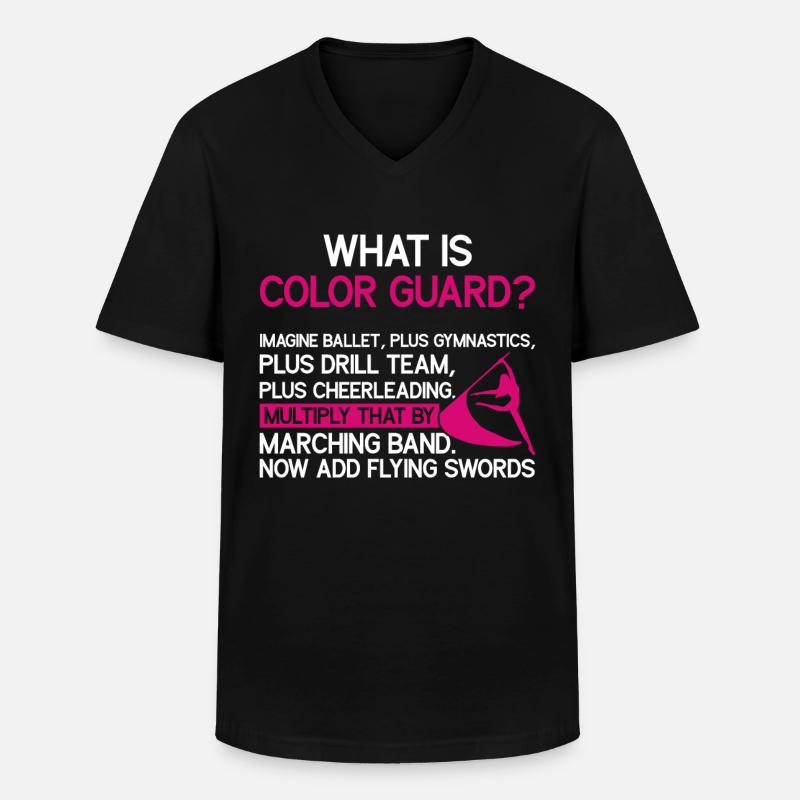 Farbschutz - Männer-T-Shirt mit V-Ausschnitt - Schwarz