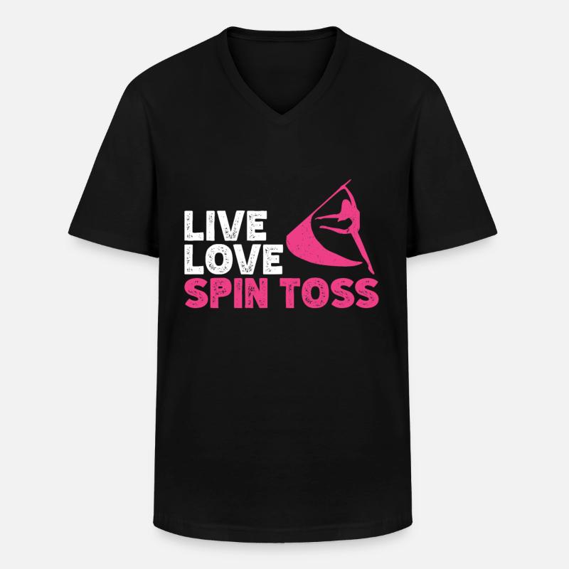 Farbschutz - Männer-T-Shirt mit V-Ausschnitt - Schwarz