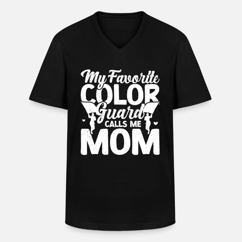 Farbschutz - Männer-T-Shirt mit V-Ausschnitt - Schwarz