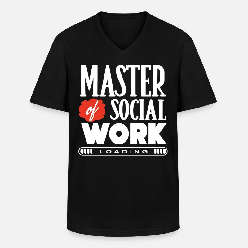Sozialarbeiter - Männer-T-Shirt mit V-Ausschnitt - Schwarz