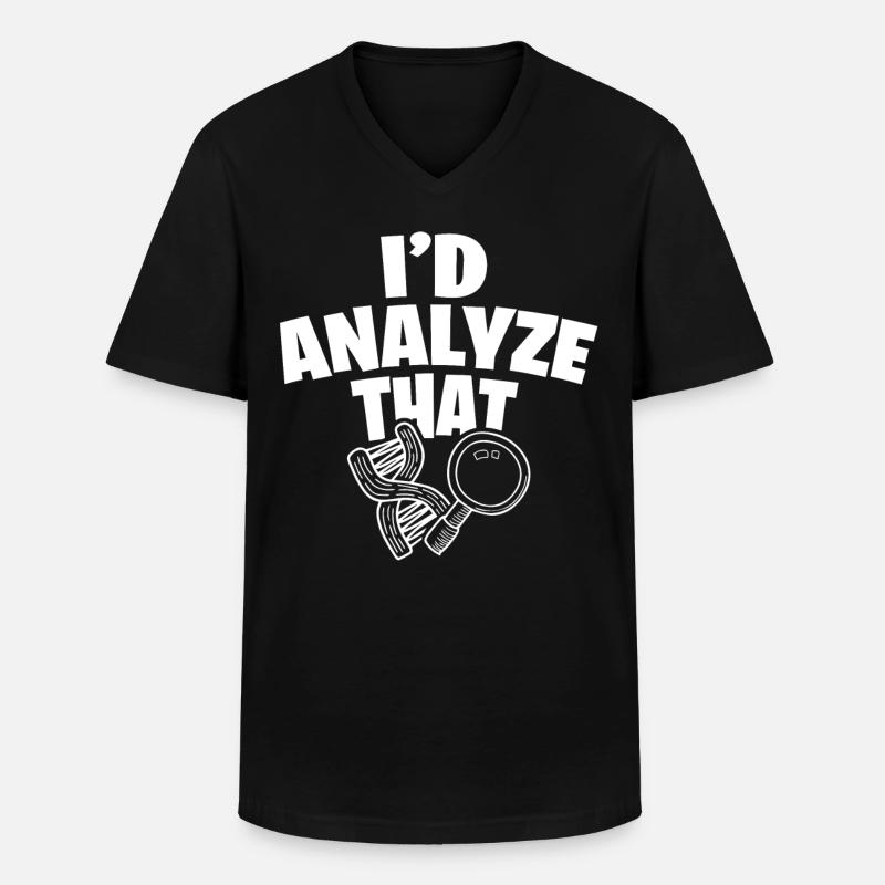 Forensiker Kostüm - Männer-T-Shirt mit V-Ausschnitt - Schwarz
