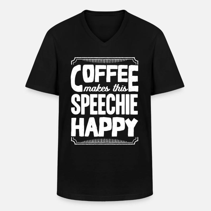 Sprachpathologie, Sprachpathologe - Männer-T-Shirt mit V-Ausschnitt - Schwarz