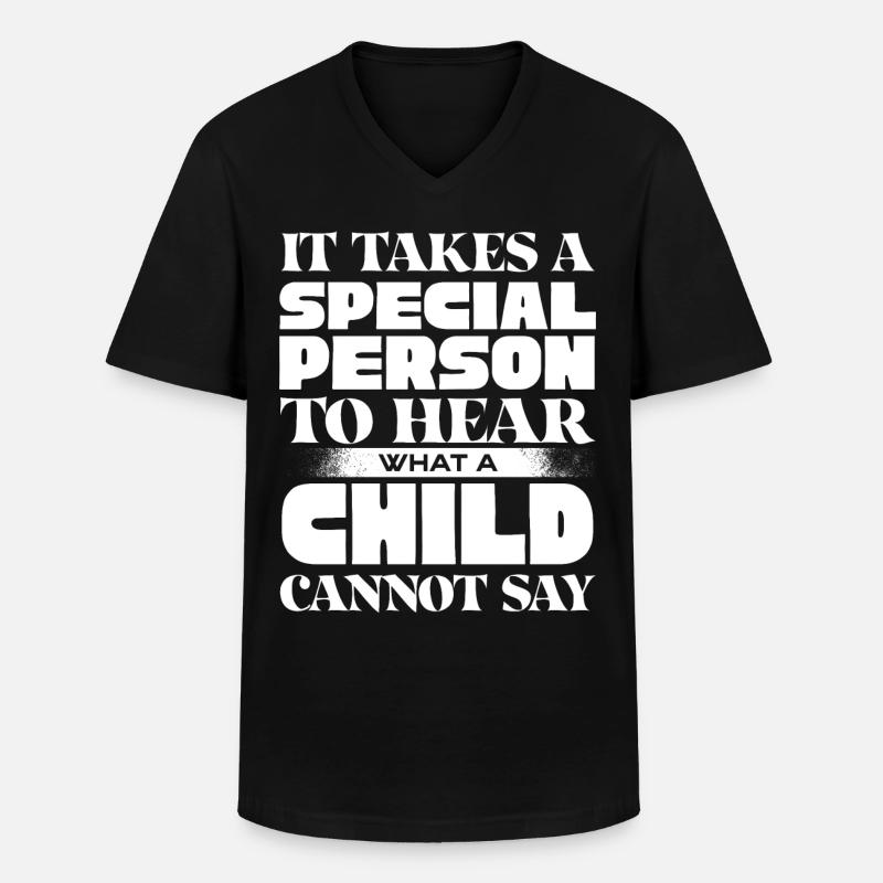Speech-language pathology, speech-language pathologist - Men's V-Neck T-Shirt - black