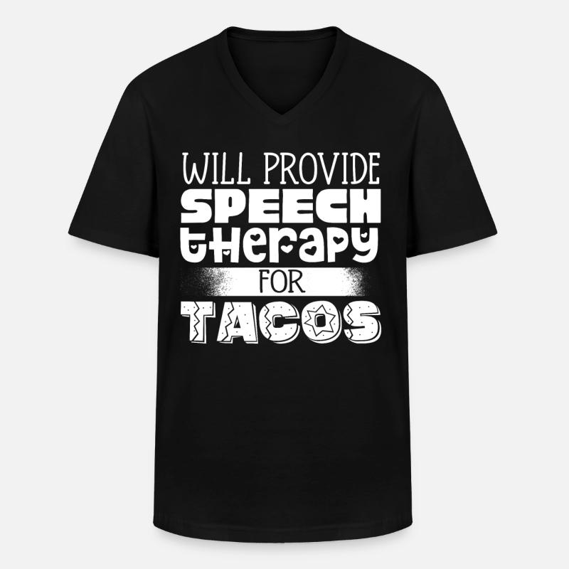 Speech-language pathology, speech-language pathologist - Men's V-Neck T-Shirt - black