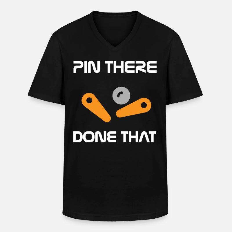 Flipperspieler - Männer-T-Shirt mit V-Ausschnitt - Schwarz