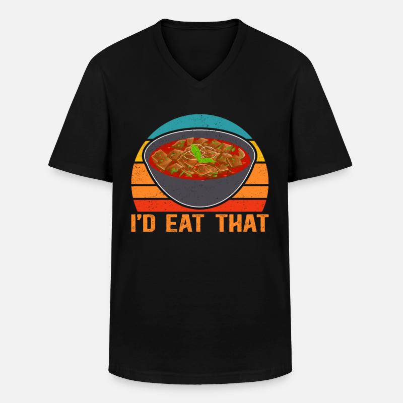 Gulasch Ungarischer Gulasch Geschenk - Männer-T-Shirt mit V-Ausschnitt - Schwarz