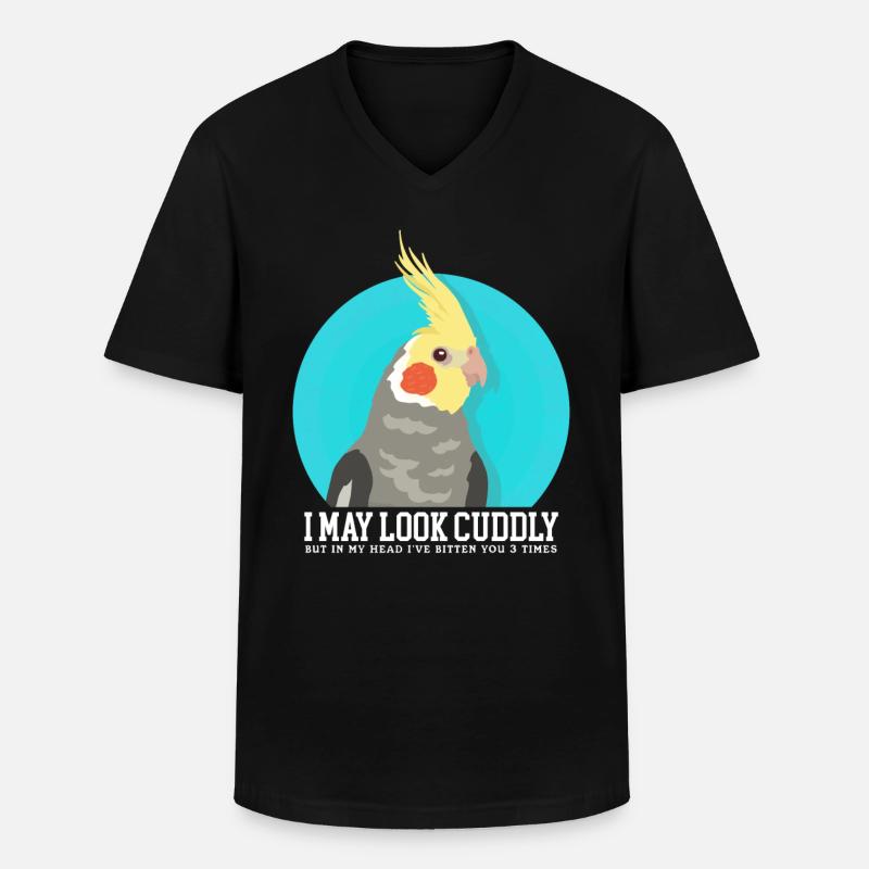 Nymphensittiche | Vogel Vogelbesitzer Geschenk - Männer-T-Shirt mit V-Ausschnitt - Schwarz
