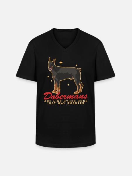 Doberman Dogs Dog Owner Gift - Men's V-Neck T-Shirt - black