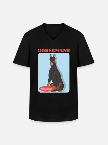 Doberman Dog Dog Owner Gift - Men's V-Neck T-Shirt - black