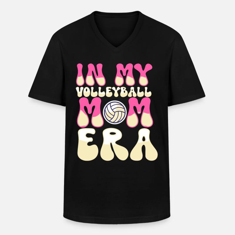 Volleyball Mutter Volleyball Mutter - Männer-T-Shirt mit V-Ausschnitt - Schwarz