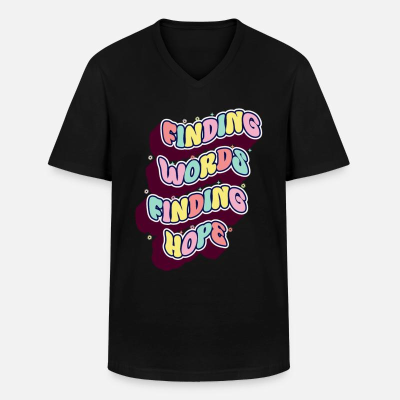 Groovy Speech Language Pathologist SLP - Men's V-Neck T-Shirt - black