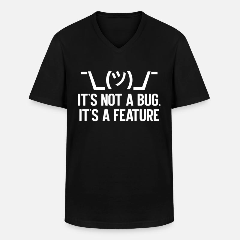 Software Developer, Computer Engineer, Nerd - Men's V-Neck T-Shirt - black
