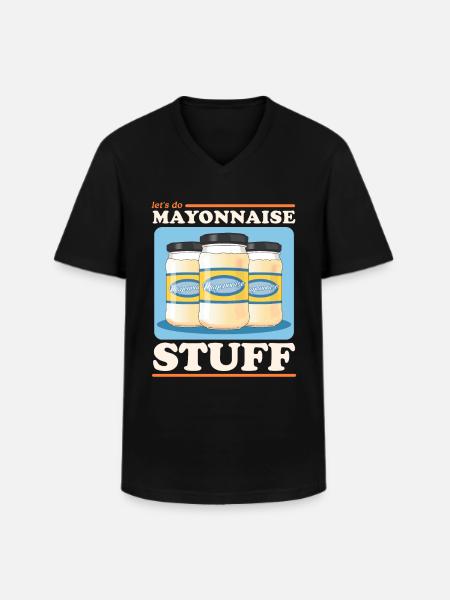 Mayo Mayonnaise Yummy Gift - Men's V-Neck T-Shirt - black