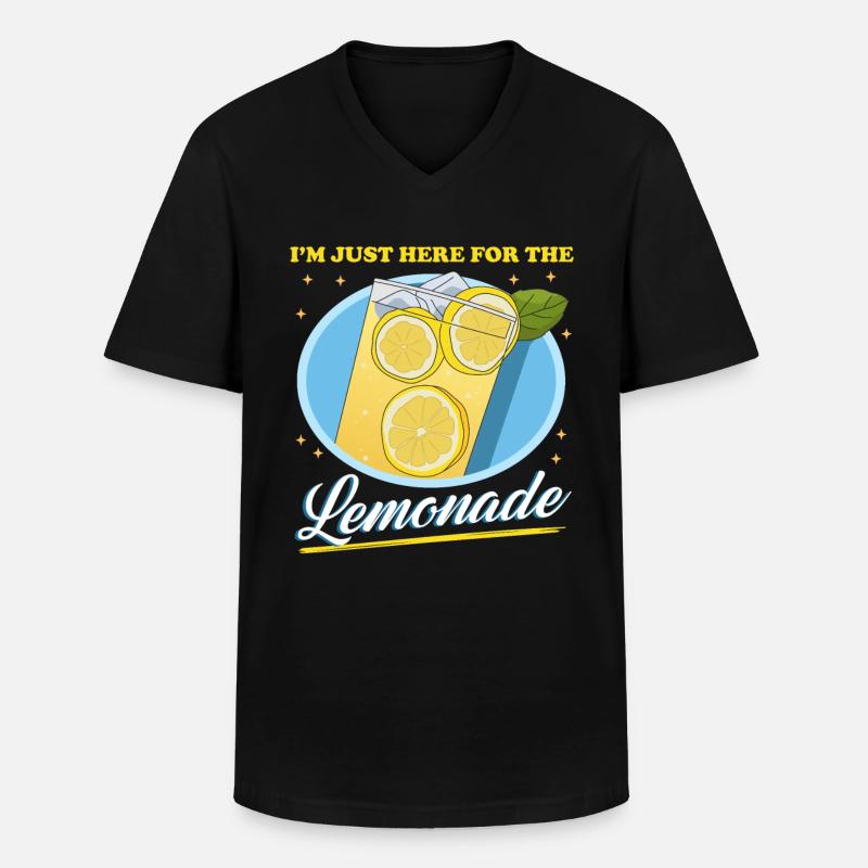 Limonade Zitronen-Limonade Brause Geschenk - Männer-T-Shirt mit V-Ausschnitt - Schwarz