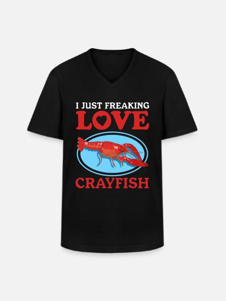 Crayfish Noble Crayfish Seafood Gift - Men's V-Neck T-Shirt - black