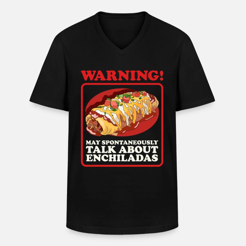 Enchilada mexikanische Enchiladas Geschenk - Männer-T-Shirt mit V-Ausschnitt - Schwarz