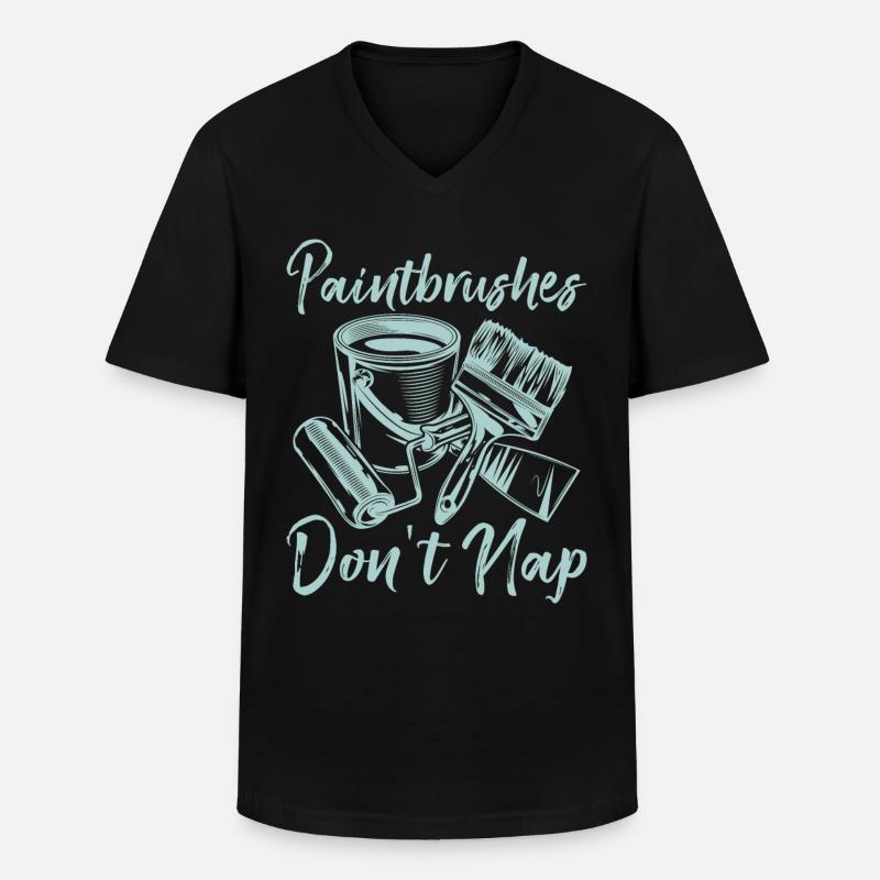 House Painter Dad Unique Gifts - Männer-T-Shirt mit V-Ausschnitt - Schwarz