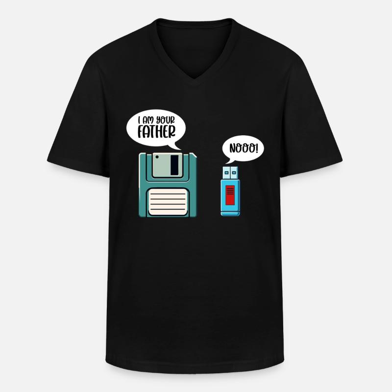 Programmierer Computercodierungssoftwareentwickler - Männer-T-Shirt mit V-Ausschnitt - Schwarz