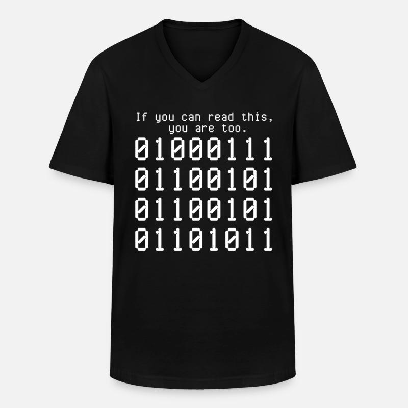 Programmierer Computercodierungssoftwareentwickler - Männer-T-Shirt mit V-Ausschnitt - Schwarz