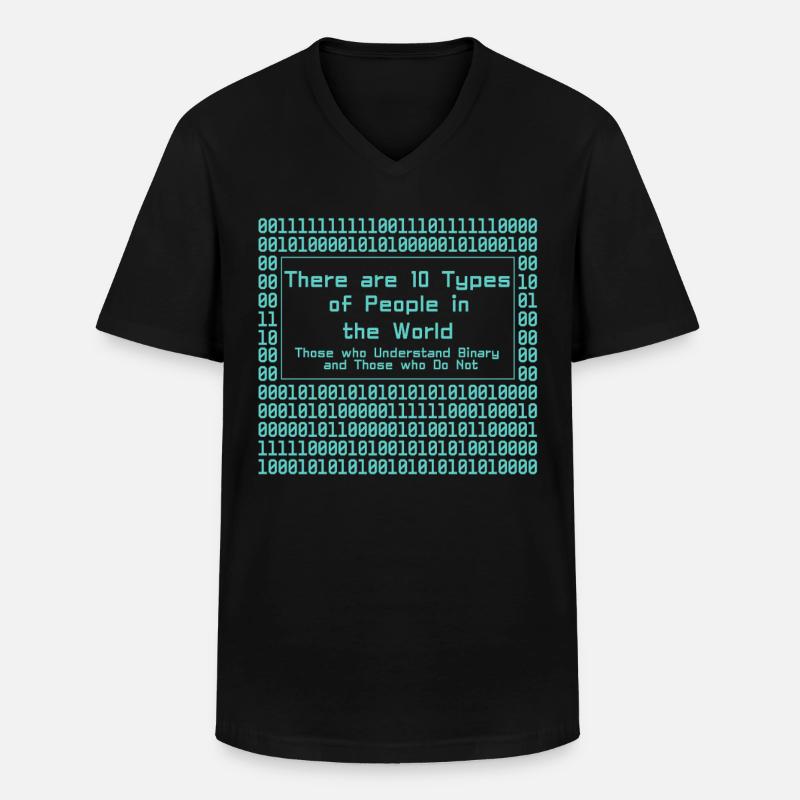 Programmierer Computercodierungssoftwareentwickler - Männer-T-Shirt mit V-Ausschnitt - Schwarz