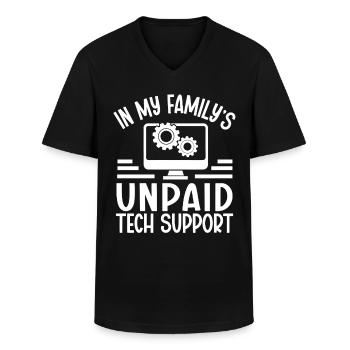 Programmierer Computercodierungssoftwareentwickler - Männer-T-Shirt mit V-Ausschnitt - Schwarz - Vorne - AI Model Male 178 dark (178cm)