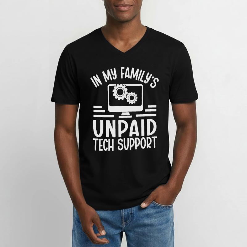 Programmierer Computercodierungssoftwareentwickler Männer-T-Shirt mit V-Ausschnitt