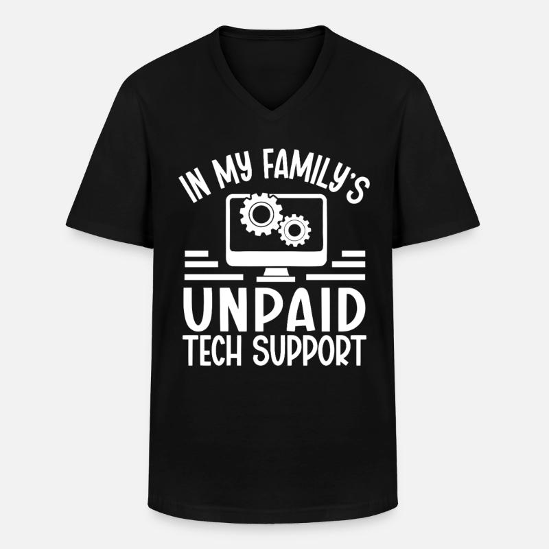 Programmierer Computercodierungssoftwareentwickler - Männer-T-Shirt mit V-Ausschnitt - Schwarz