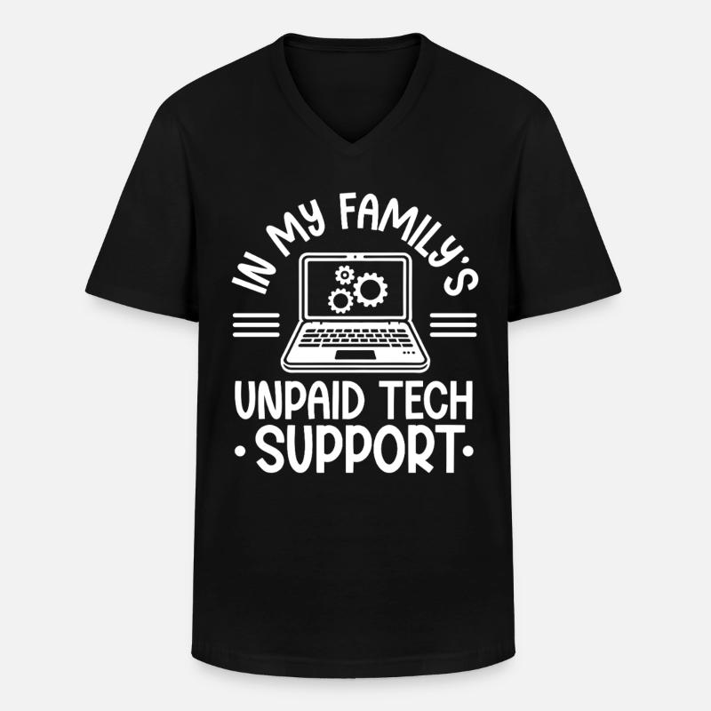 Programmierer Computercodierungssoftwareentwickler - Männer-T-Shirt mit V-Ausschnitt - Schwarz