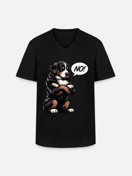 No Bernese Mountain Dog Mountain Dogs Mountain Dogs Owners - Men's V-Neck T-Shirt - black