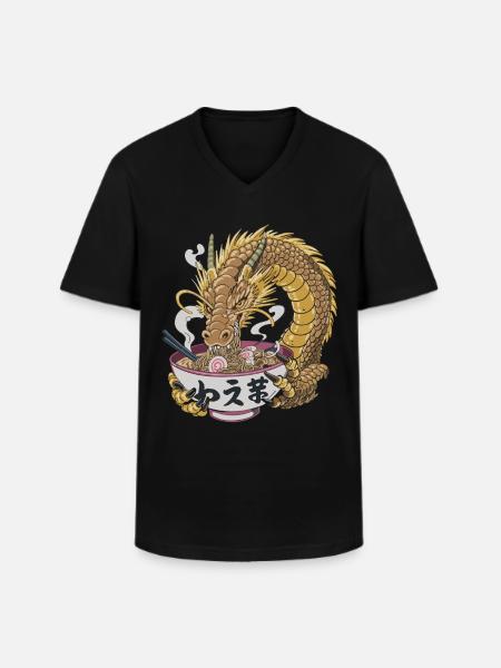Legendary Ramen Eater - Men's V-Neck T-Shirt - black