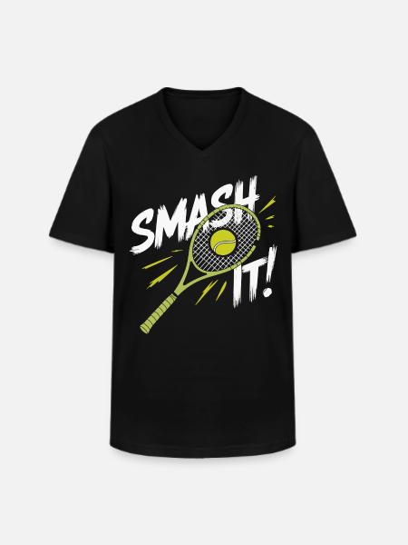 I can't I have padel - Men's V-Neck T-Shirt - black