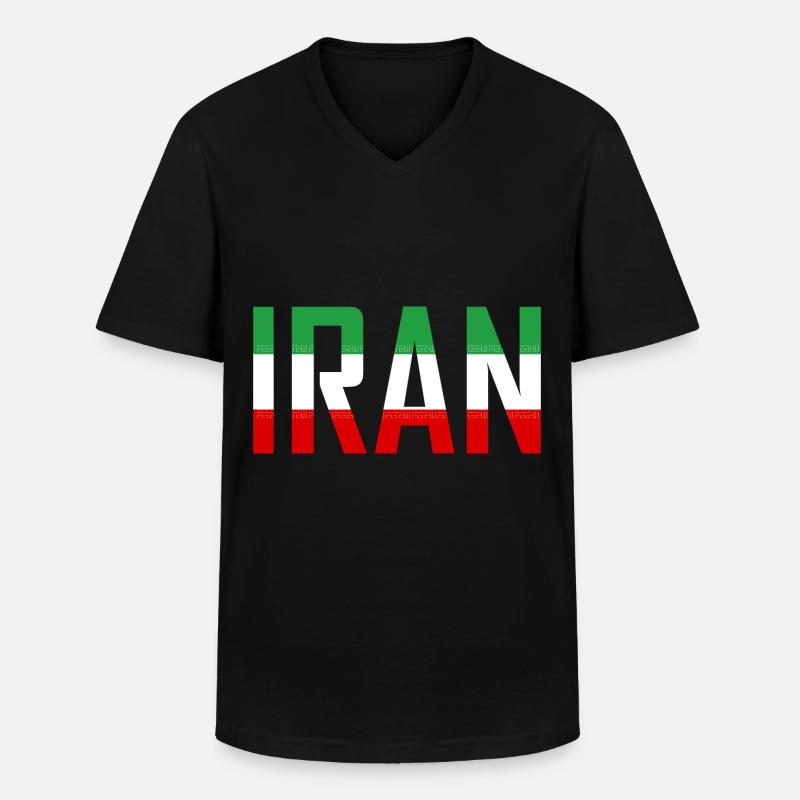 Iran Persien - Männer-T-Shirt mit V-Ausschnitt - Schwarz