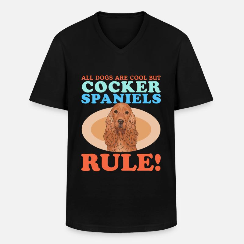 Cocker Spaniel Cocker Spaniel Gift - Men's V-Neck T-Shirt - black