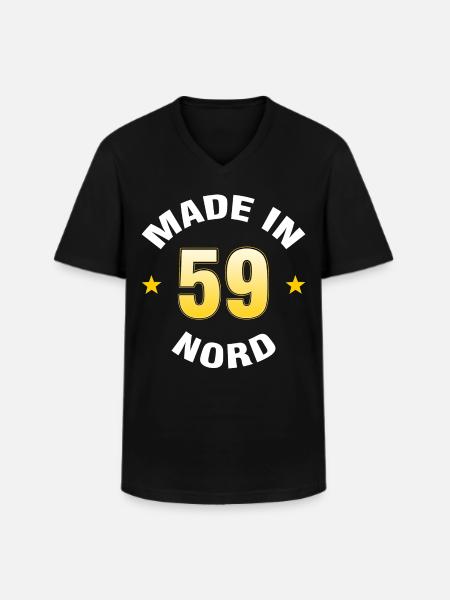 Nord - T-shirt col V Homme - noir