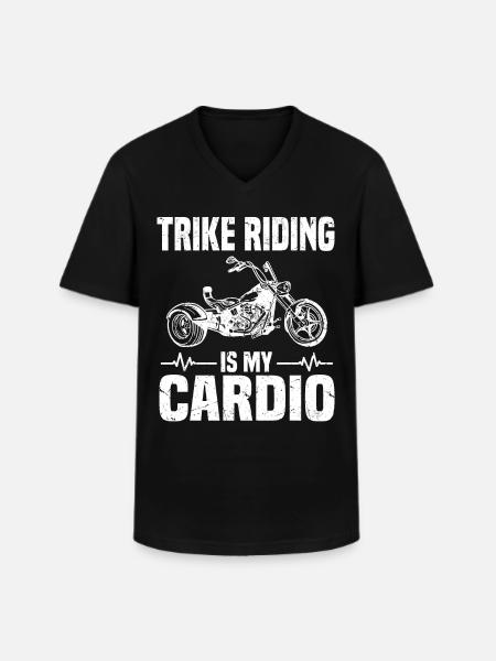 Trike - Men's V-Neck T-Shirt - black