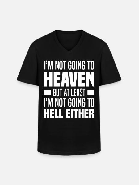 Atheismus - Männer-T-Shirt mit V-Ausschnitt - Schwarz